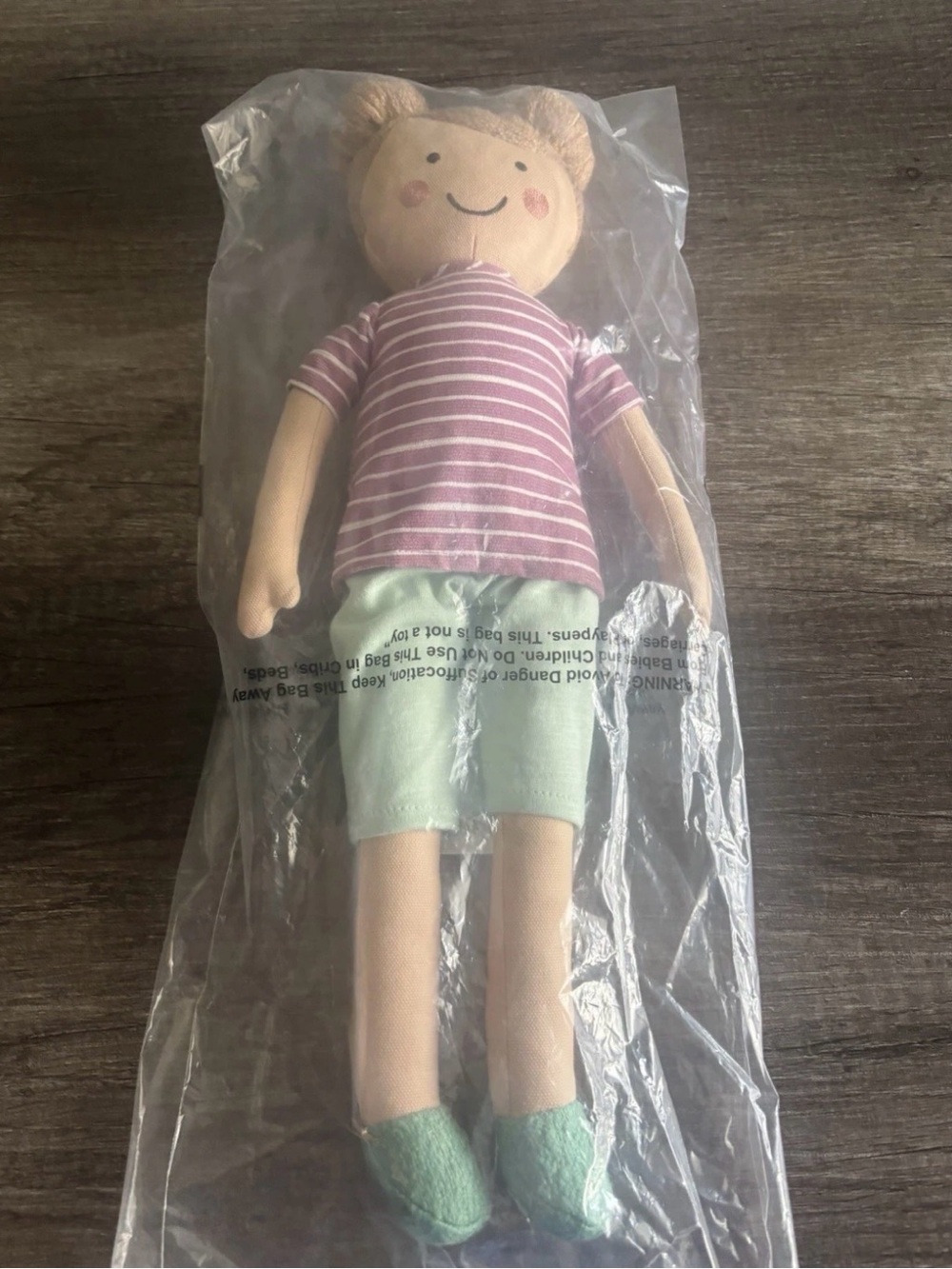 Pillowfort Girl Doll Decorative Pillow
100% Cotton Purple Striped 18in
OEKO-TEX